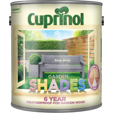 Further photograph of Cuprinol Garden Shades Silver Birch 2.5L