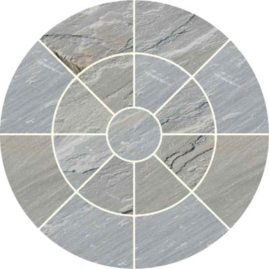 Global Stone 22mm Sandstone 1.8m Paving Circle- Castle Grey product image