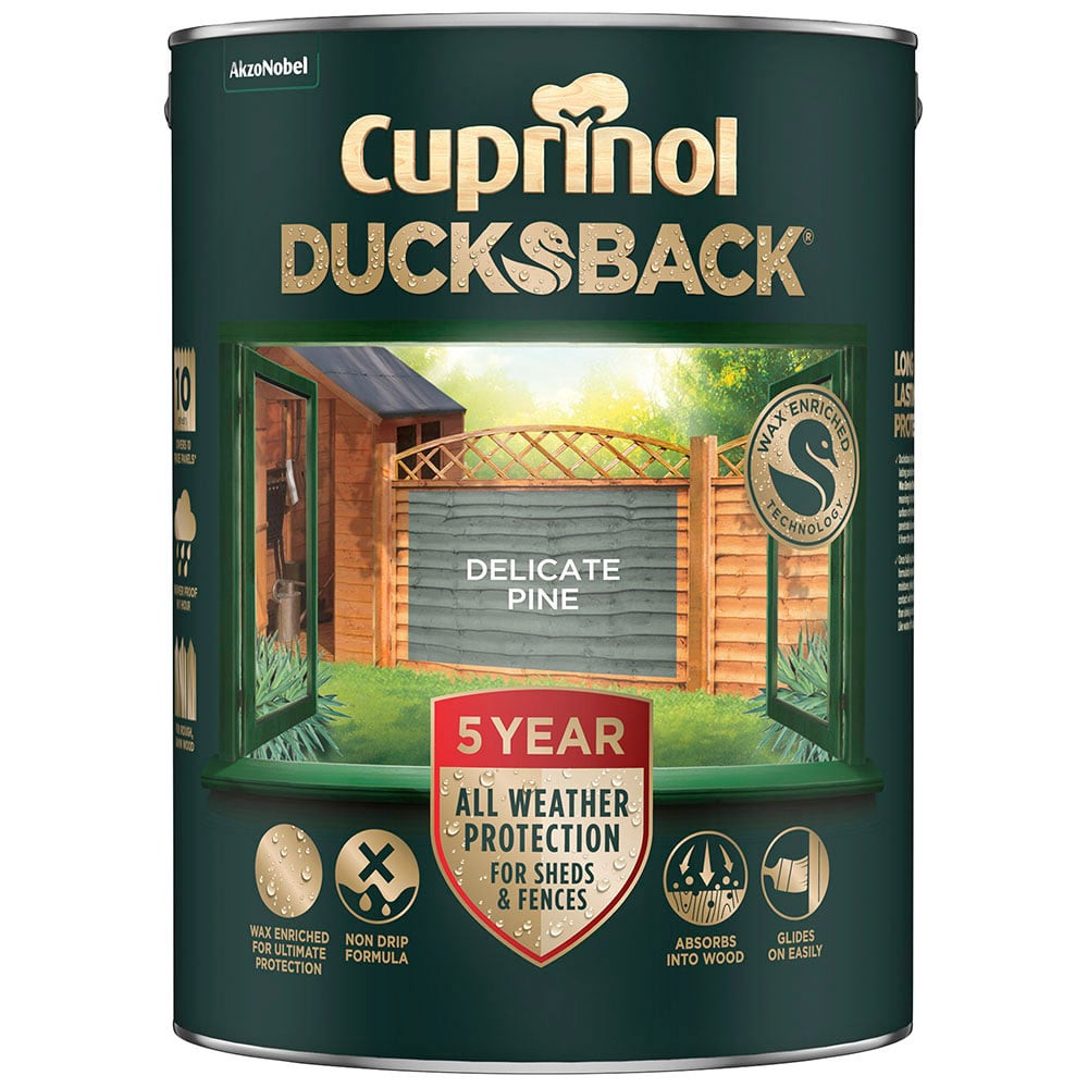 Photograph of Cuprinol CX 5 Year Ducksback Delicate Pine 5L