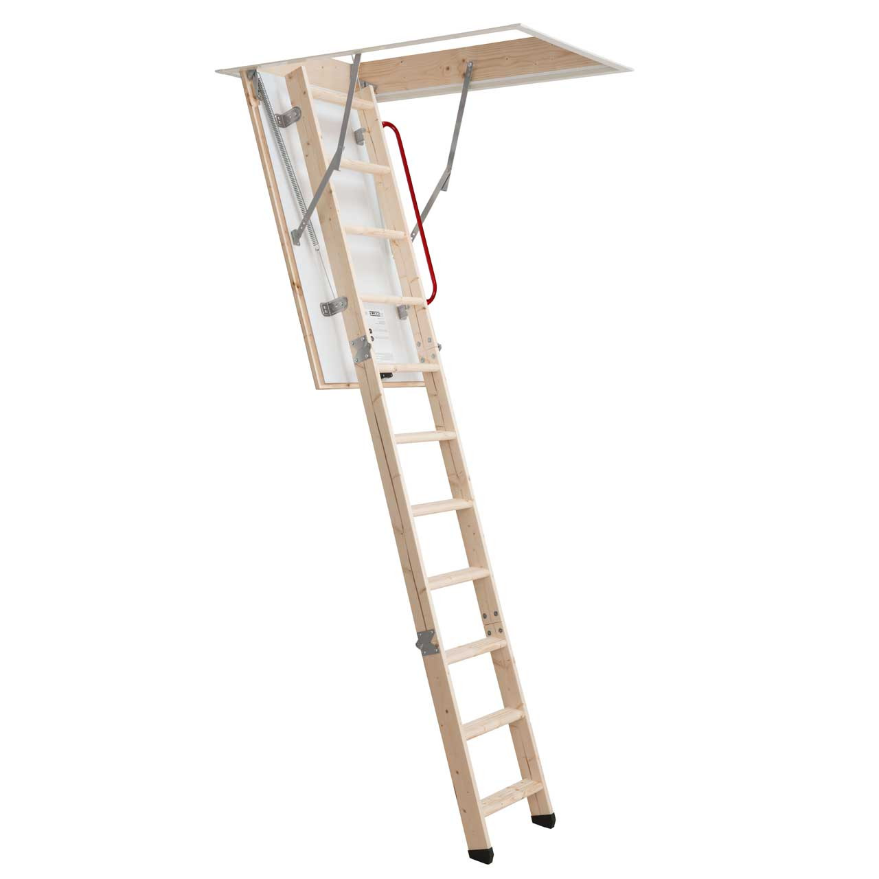 Photograph of Werner Eco S Line Folding Timber Loft Ladder With Hatch