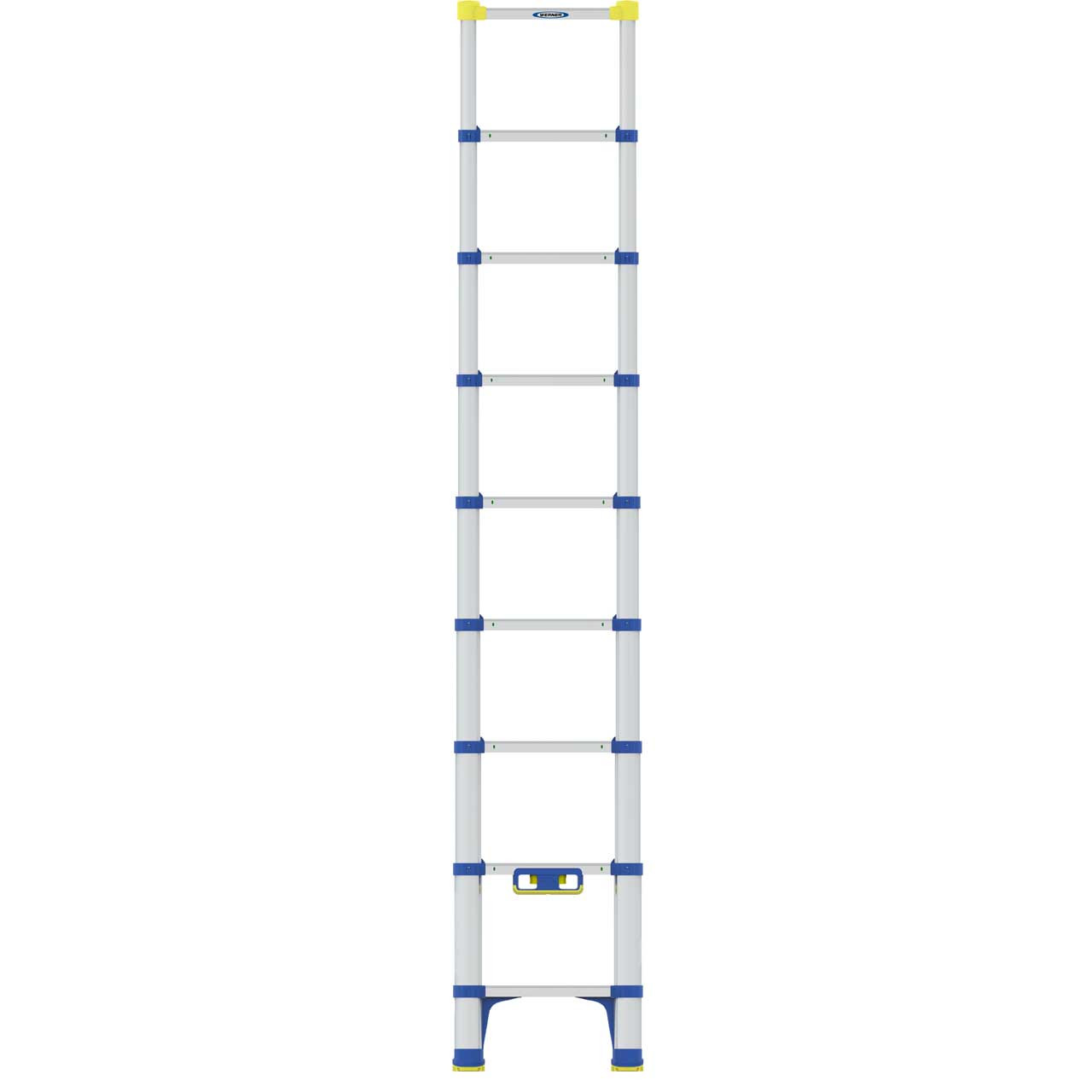 Photograph of Werner 2.6M Telescopic Soft Close Extension Ladder - 9 Rungs