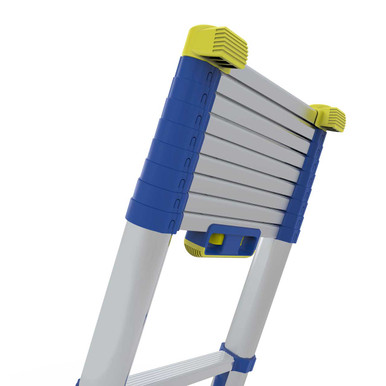 Further photograph of Werner 2.9M Telescopic Soft Close Extension Ladder - 10 Rungs