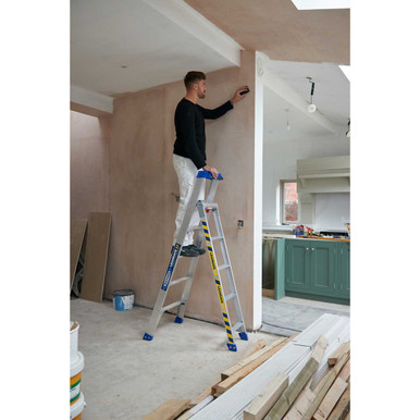 Further photograph of Werner Leansafe 3 In 1 Multi Purpose Ladder - Aluminium