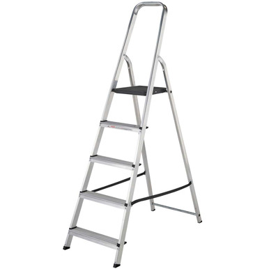 Further photograph of Werner High Handrail Step Ladder 5 Tread