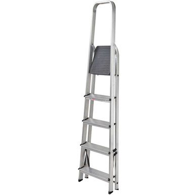 Further photograph of Werner High Handrail Step Ladder 5 Tread