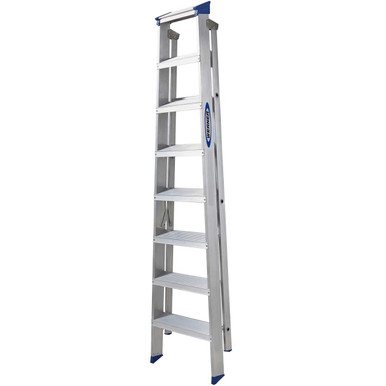 Further photograph of Werner Mastertrade Aluminium Step Ladder - 8 Tread