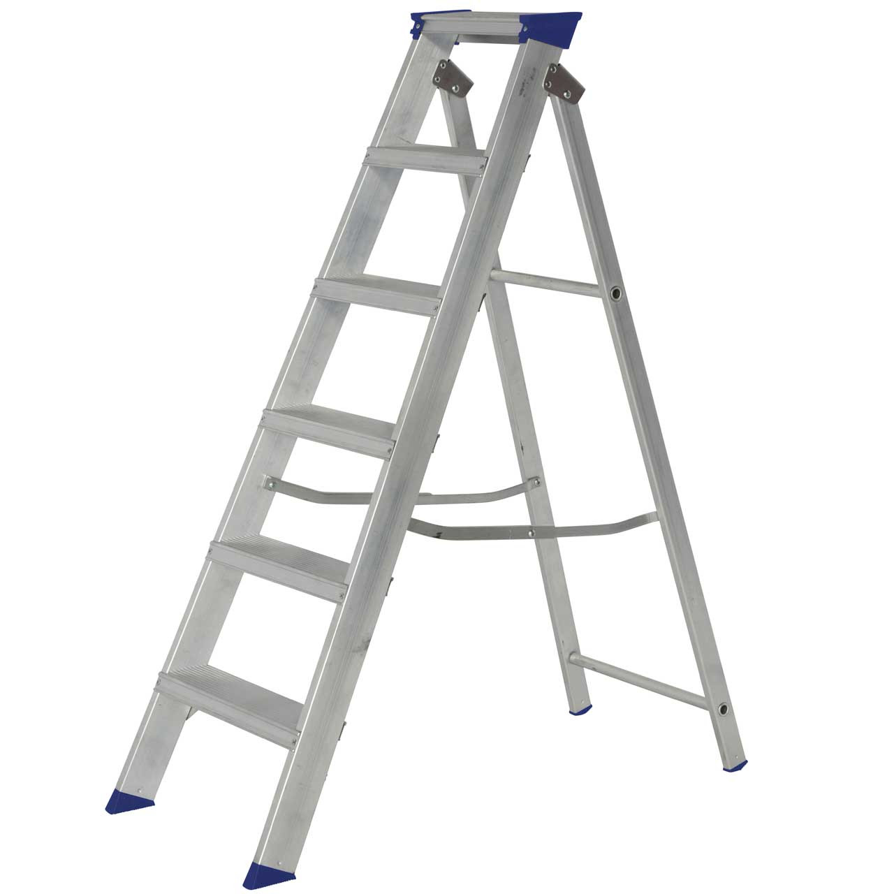 Photograph of Werner Mastertrade Aluminium Step Ladder - 6 Tread