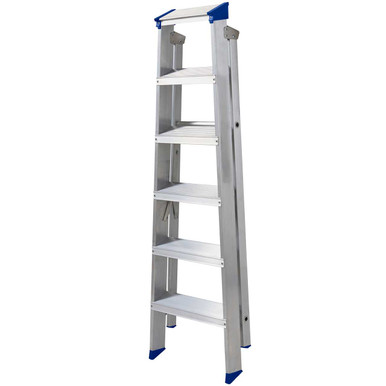 Further photograph of Werner Mastertrade Aluminium Step Ladder - 6 Tread