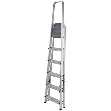 Further photograph of Werner High Handrail Step Ladder 6 Tread