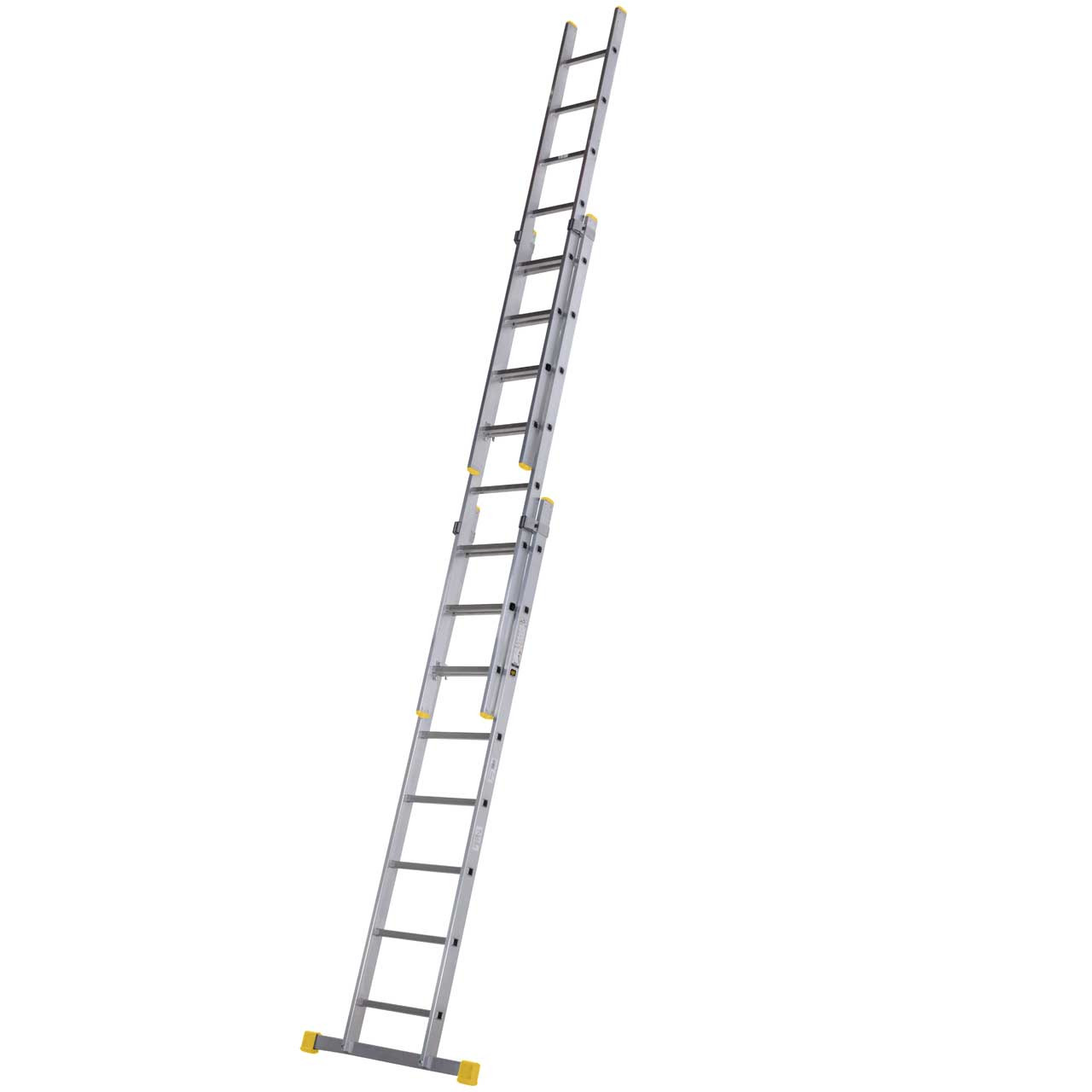 Photograph of Werner Professional Square Rung Triple Extension Ladder - 2.45m