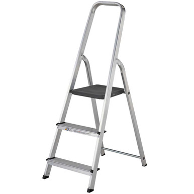 Werner High Handrail Step Ladder  - 3 Tread