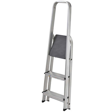 Further photograph of Werner High Handrail Step Ladder  - 3 Tread