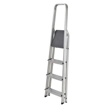 Further photograph of Werner High Handrail Step Ladder - 4 Tread