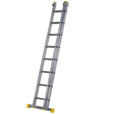 Further photograph of Werner Professional Square Rung Double Extension Ladder 2.40m