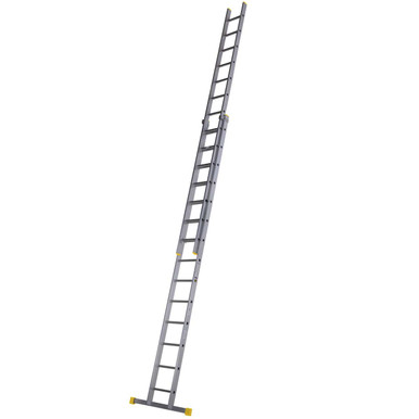 Further photograph of Werner Professional Square Rung Double Extension Ladder 4.13m