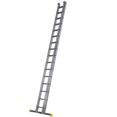 Further photograph of Werner Professional Square Rung Double Extension Ladder 4.70m