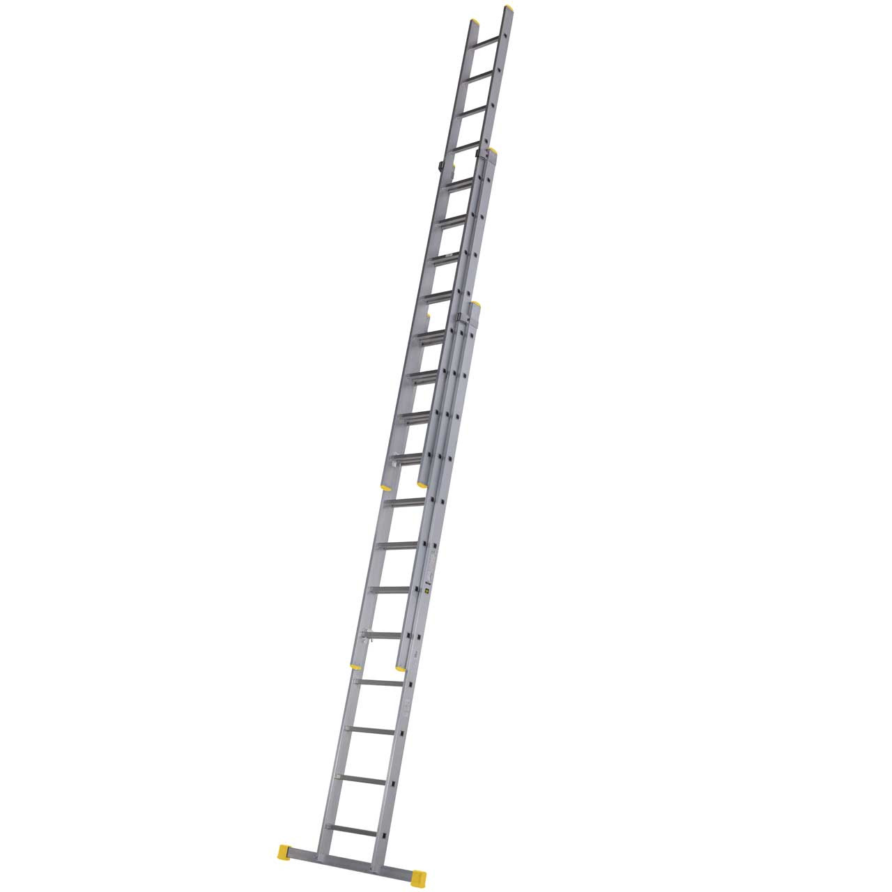 Photograph of Werner Professional Square Rung Triple Extension Ladder 3.58m