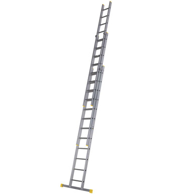Further photograph of Werner Professional Square Rung Triple Extension Ladder 3.58m