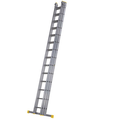 Further photograph of Werner Professional Square Rung Triple Extension Ladder 4.14m