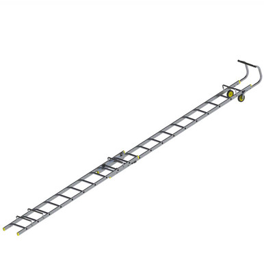 Further photograph of Werner Double Section Roof Ladder - 3.77M