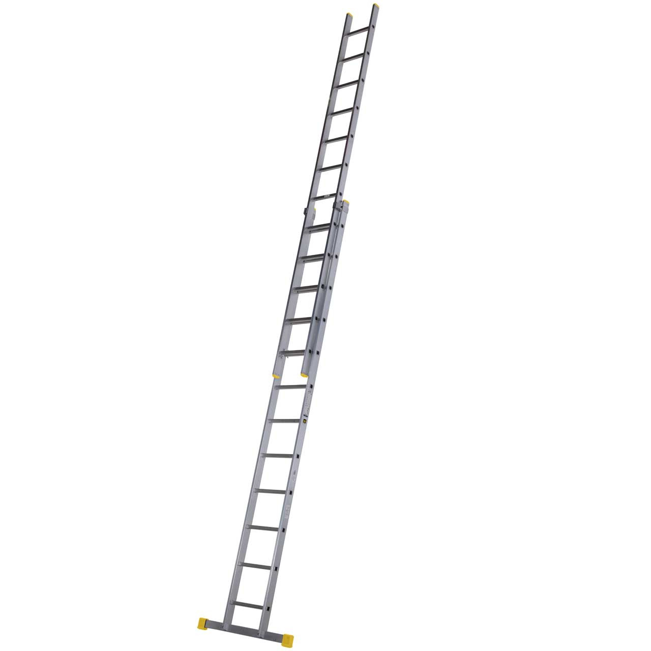 Photograph of Werner Professional Square Rung Double Extension Ladder - 3.57m