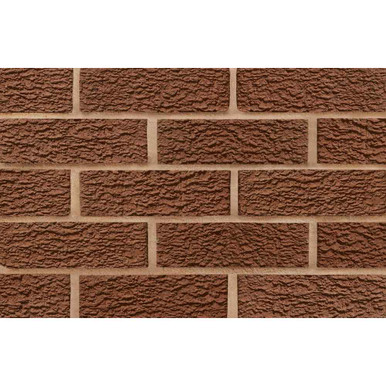 Further photograph of Carlton Red Rustic Facing Brick, Red, 215 x 102.5 x 65mm, 2.103 KG