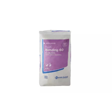 Further photograph of British Gypsum Thistle Bonding 60 Patching Plaster - 25Kg