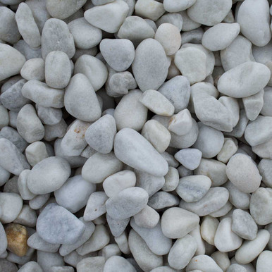 White Marble Pebbles 20-40mm Pre Packed Bag - 22.5kg product image