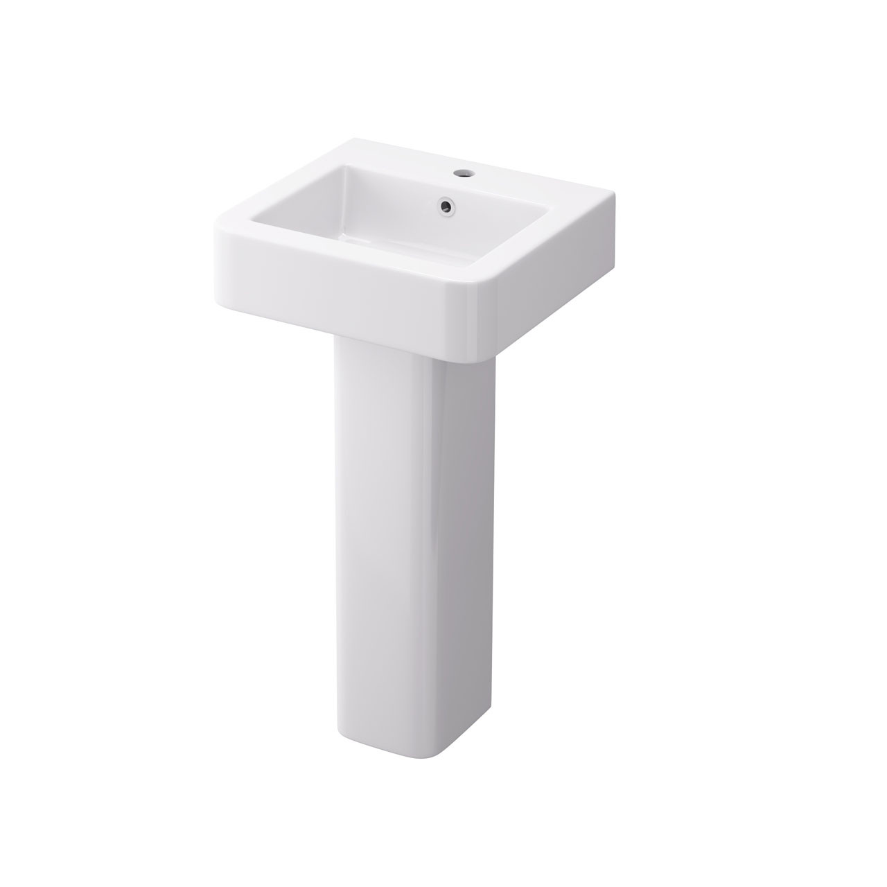 Photograph of Square White Full Pedestal - 710mm