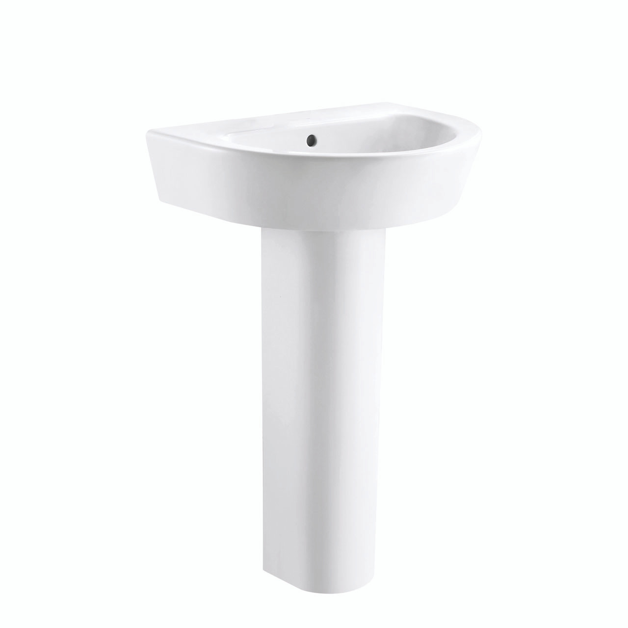 Photograph of Round White Full Pedestal - 690mm