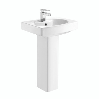 Further photograph of Square White Full Pedestal - 725mm