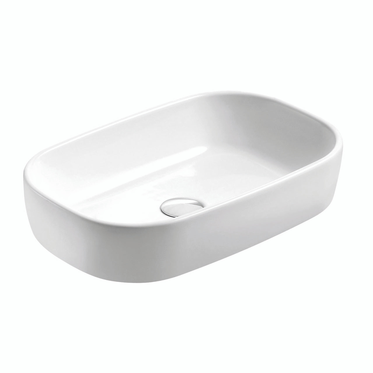 Photograph of White Countertop Bowl White - 540mm