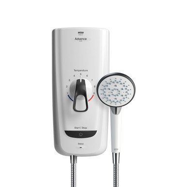 Further photograph of Mira Advance Flex 8.7Kw Electric Shower White/Black