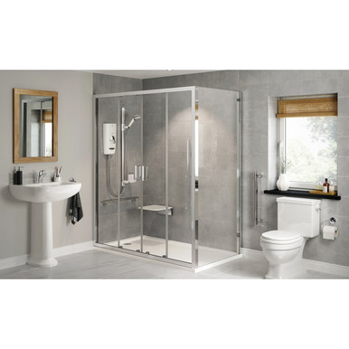 Further photograph of Mira Advance Flex 8.7Kw Electric Shower White/Black