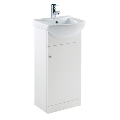 Trade 450mm One Taphole Basin - White