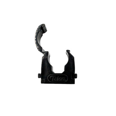 Talon Single Hinged Pipe Clips Black 22mm - Pack of 20 product image