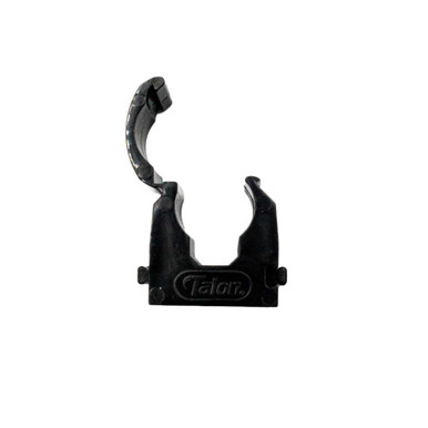 Talon Single Hinged Pipe Clips Black 15mm - Pack of 20 product image