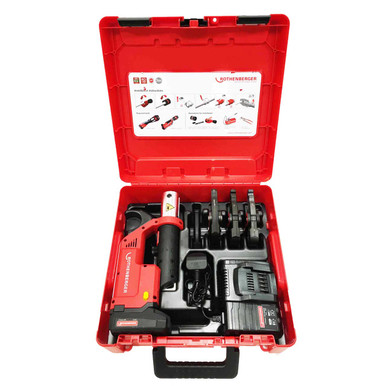 Further photograph of Rothenberger Romax Compact TT Set With Press Jaws M 15-22-28mm, Battery, Charger & Carry Case