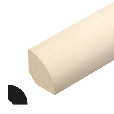 Cheshire Mouldings 15mm x 15mm x 2400mm Light Hardwood Quadrant Moulding