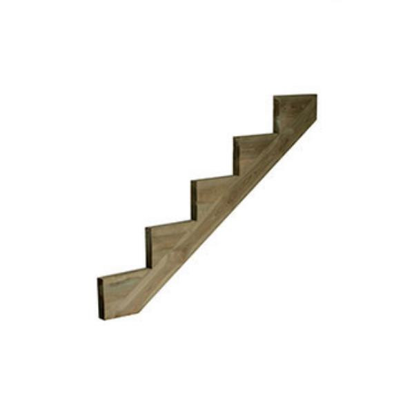 Photograph of Cheshire Mouldings 245mm x 1447mm x 45mm 5 Tread Decking String