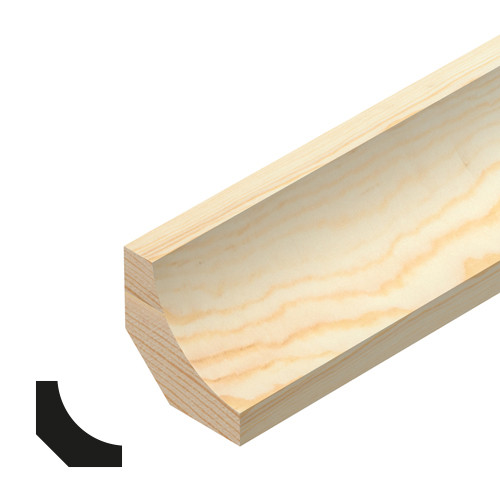 Photograph of Cheshire Mouldings 18mm x 18mm x 2400mm Pine Scotia Moulding