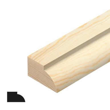 Cheshire Mouldings 21mm x 12mm x 2400mm Pine Door Stop