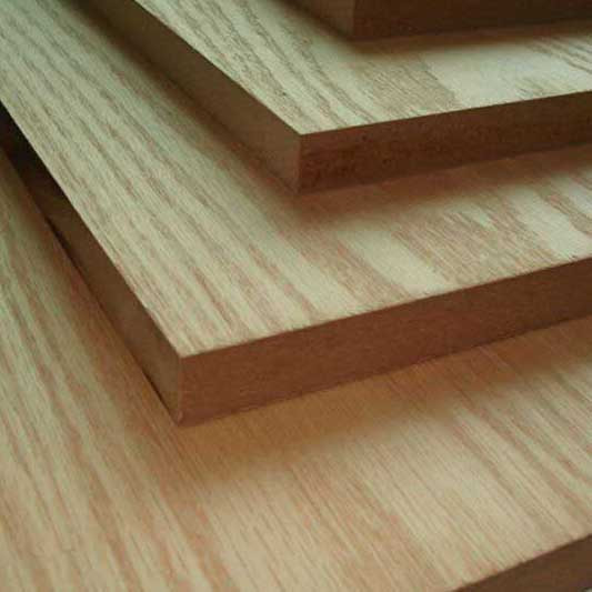 Photograph of MDF Two Sided Oak Veneered 2440mm x 1220mm x 12mm