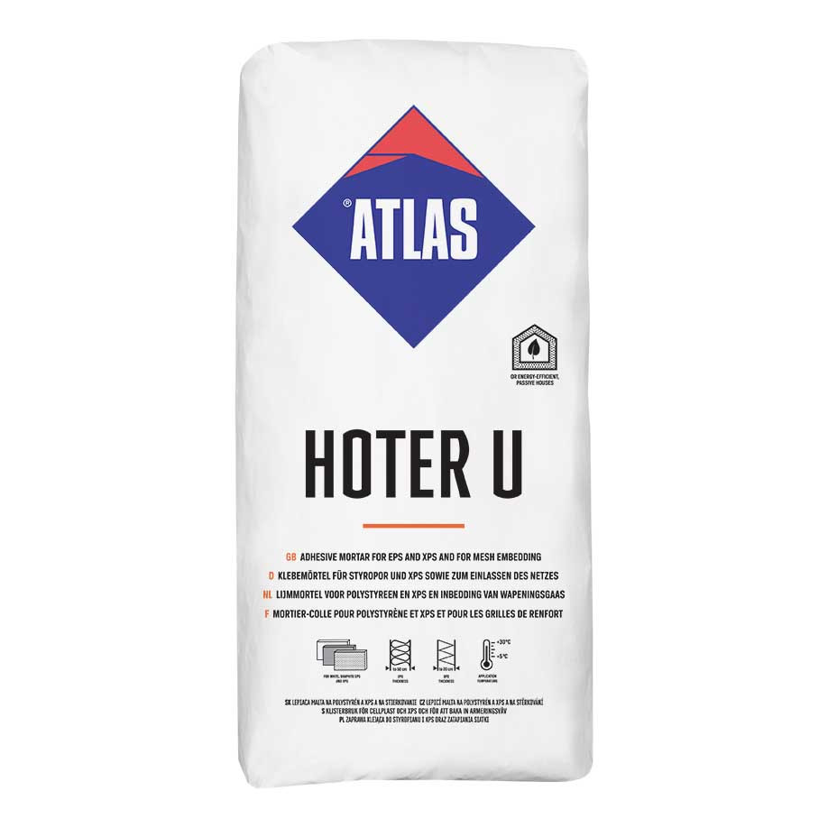 Photograph of Atlas KT55 Hoter U Basecoat & Adhesive 25Kg