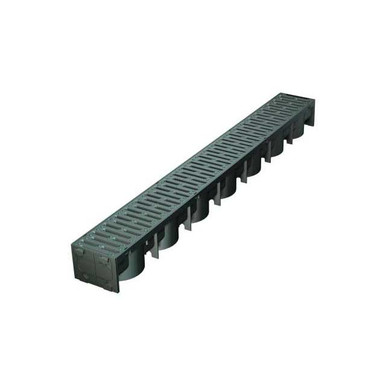 Polypipe Domestic Channel Drain 1m C/W H/Guard Plastic Grate