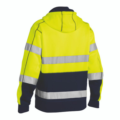 Further photograph of Hi Vis Taped Fleece Hoodie - M