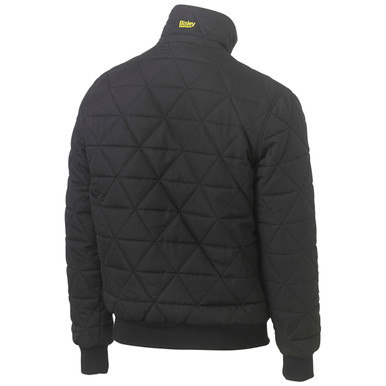 Further photograph of Diamond Quilted Bomber Jacket - L
