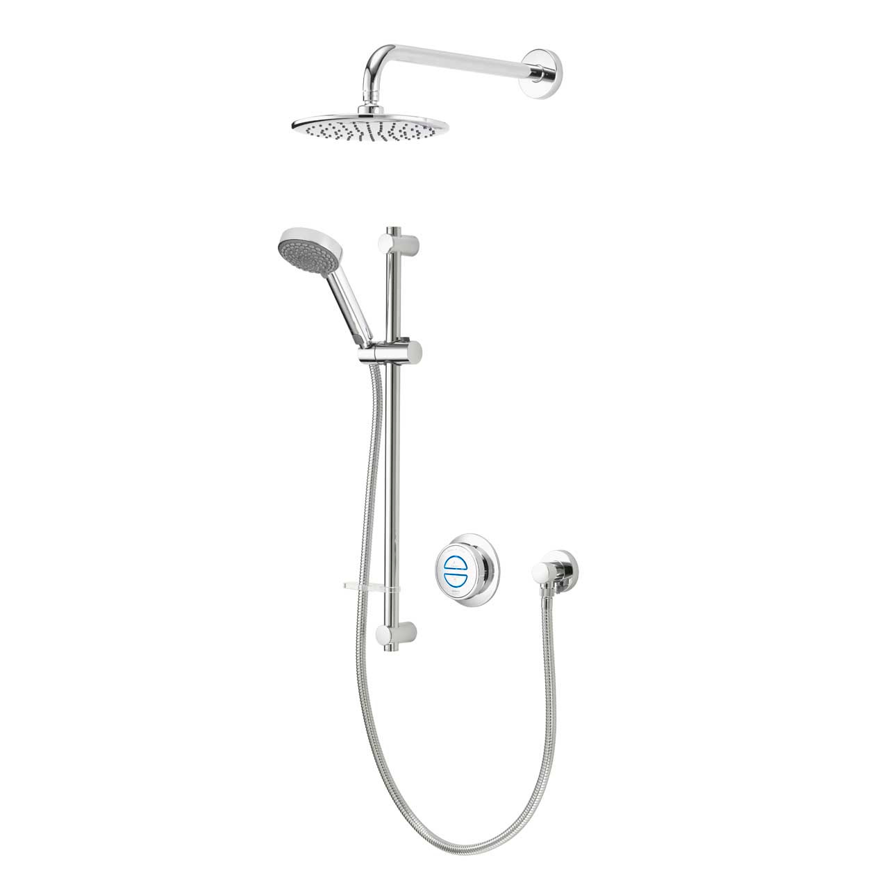 Photograph of Aqualisa Quartz Classic Divert Concealed Shower Adjustable/Fix Wall Hp