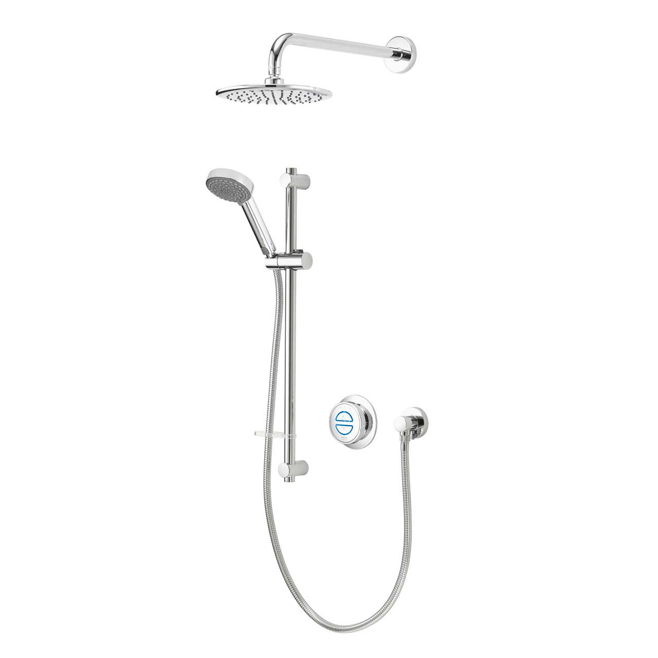 Photograph of Aqualisa Quartz Classic Divert Concealed Shower Adjustable/Fix Wall Grav