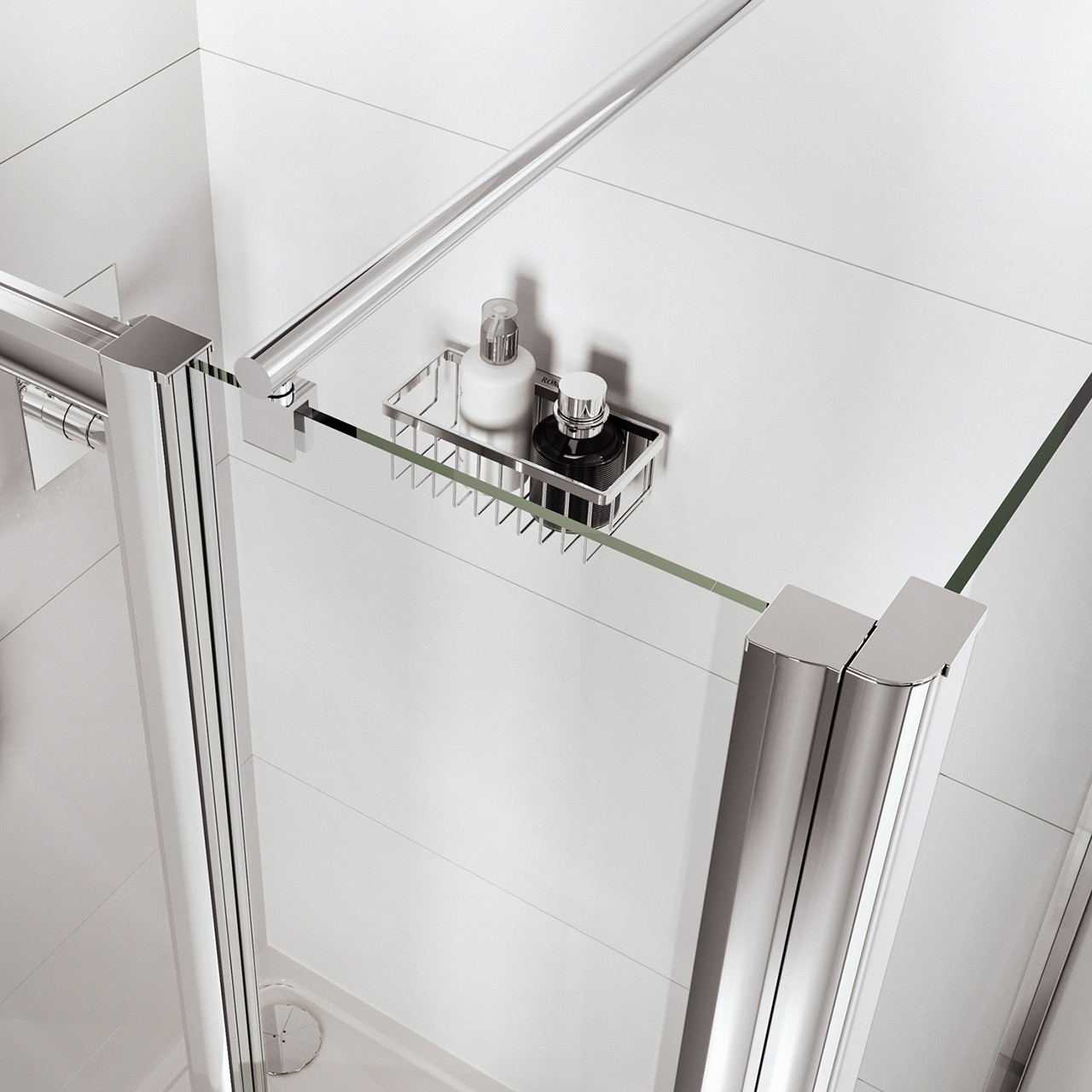 Shower Enclosure 200mm Inline Panel Chrome